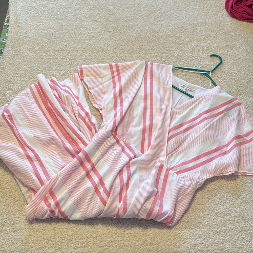 Pink midi dress